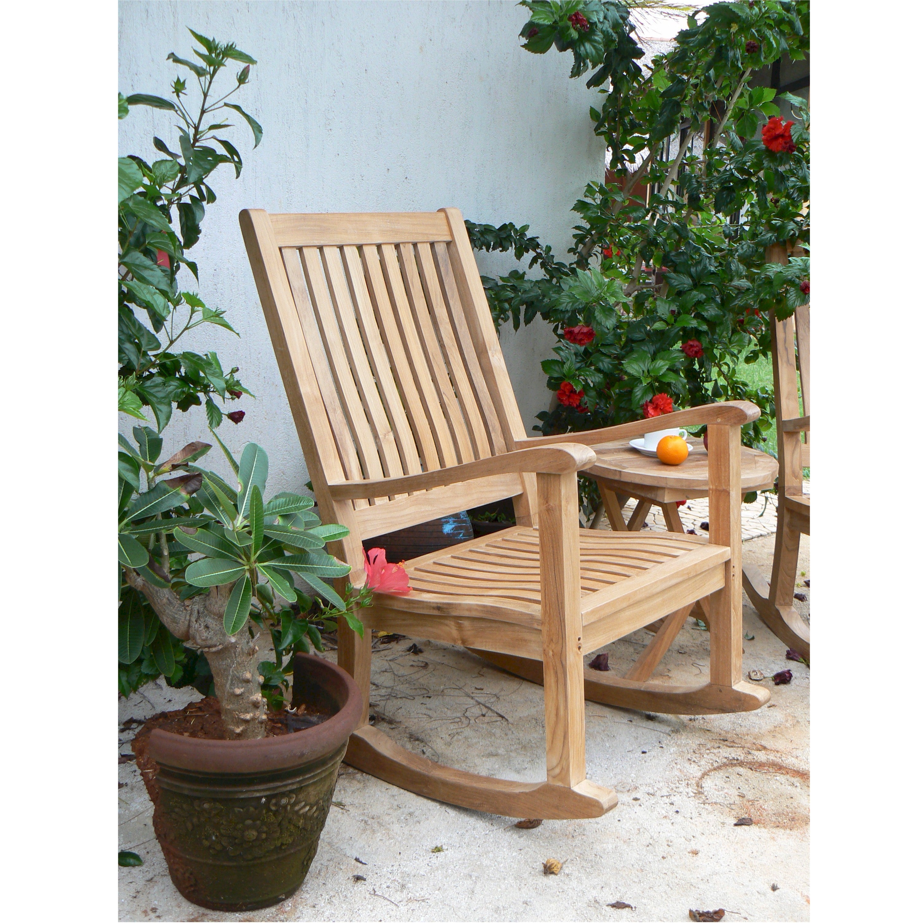 Anderson Teak Del-Amo Rocking Armchair – Classic Teak Outdoor Rocker