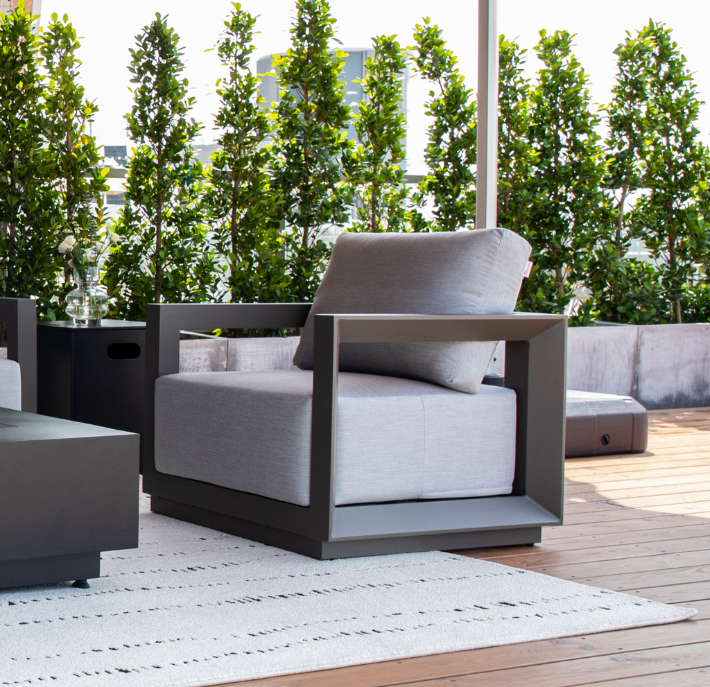 Elementi Newport Outdoor Aluminum Lounge Chair with Sunbrella® Cushions (OS-2505S)