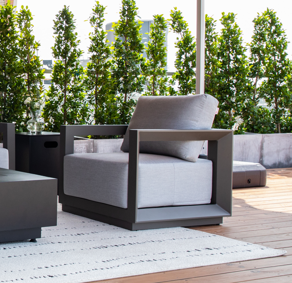 Elementi Newport Outdoor Aluminum Lounge Chair with Sunbrella® Cushions (OS-2505S)