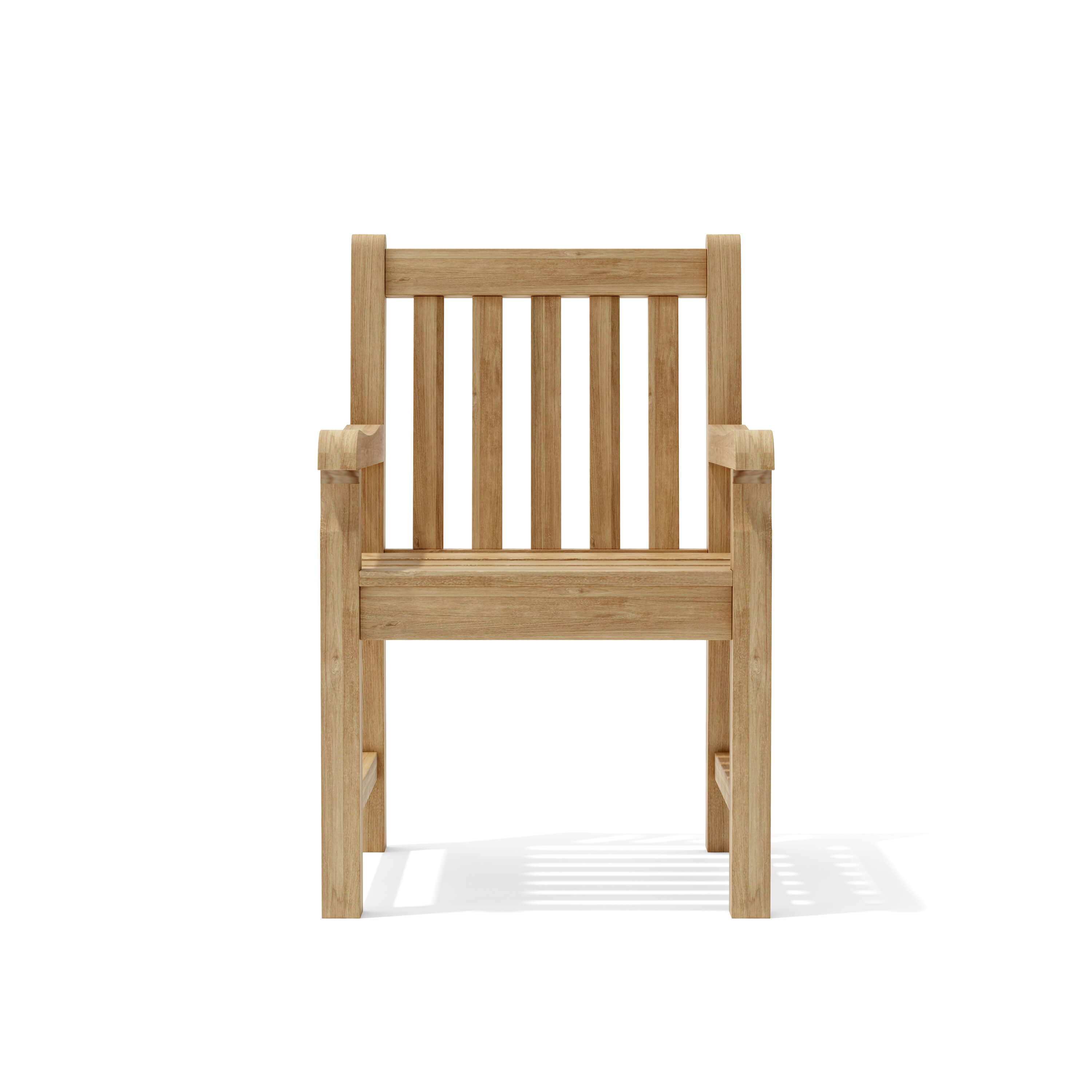 Anderson Teak Classic Armchair Premium Solid Teak Outdoor Dining Chair
