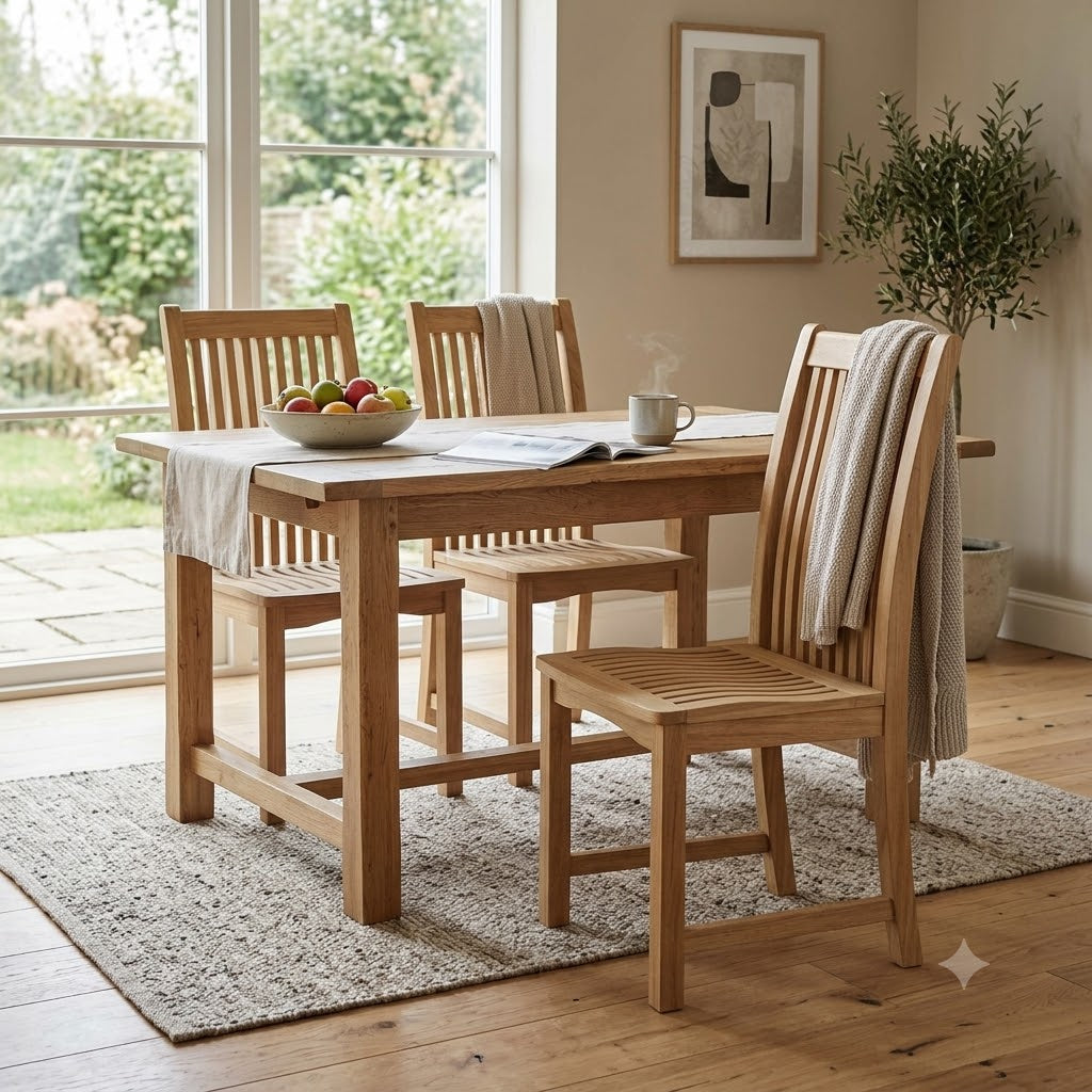 Anderson Teak Chicago Dining Chair Premium Solid Teak Outdoor Dining Chair
