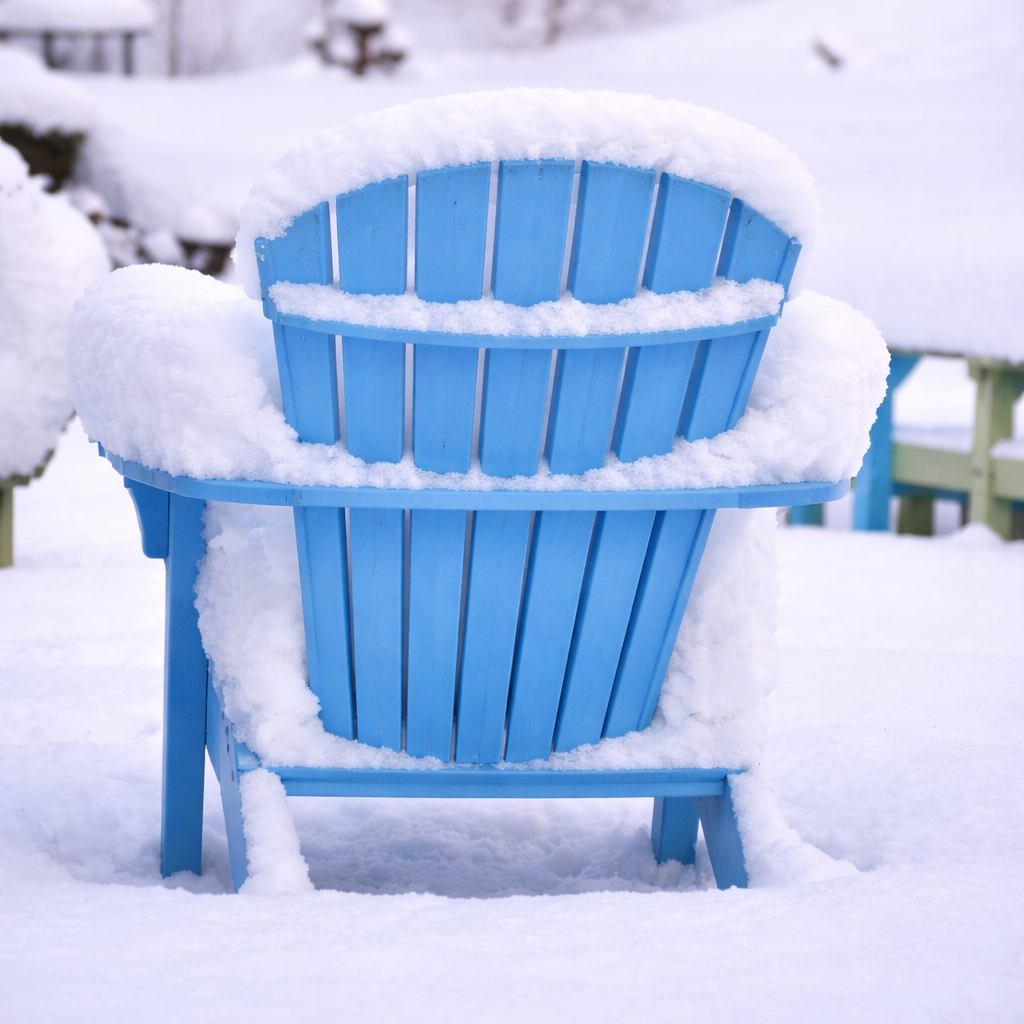 Seaside Adirondack Shellback Chair – Classic Outdoor Patio Lounge Chair