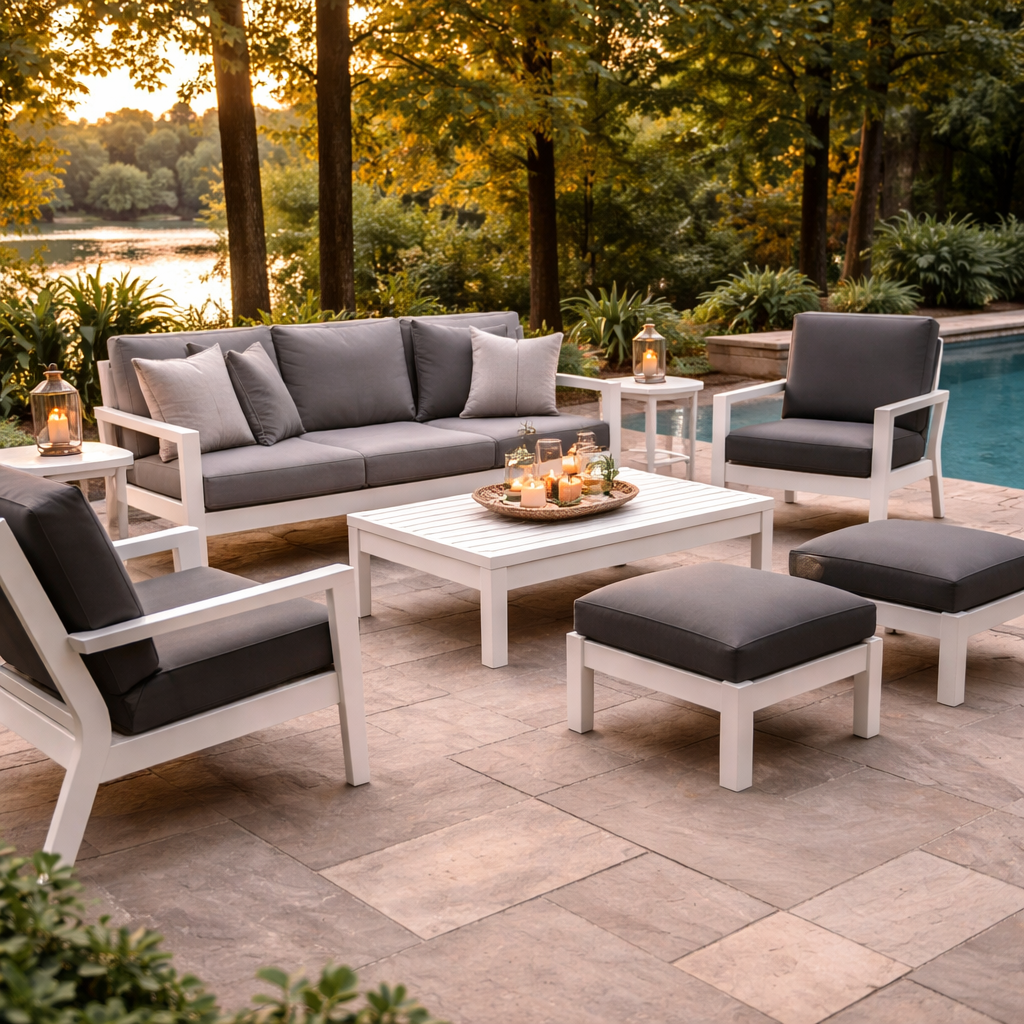 Seaside DEX Right Arm Lounge Chair – Outdoor Patio Modular Seating