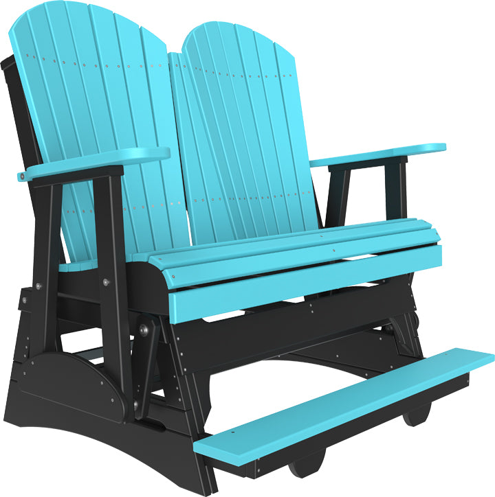 LuxCraft – 4′ Adirondack Balcony Glider – Elevated Outdoor Glider for Two