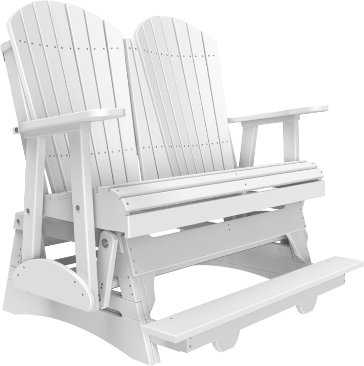 LuxCraft – 4′ Adirondack Balcony Glider – Elevated Outdoor Glider for Two