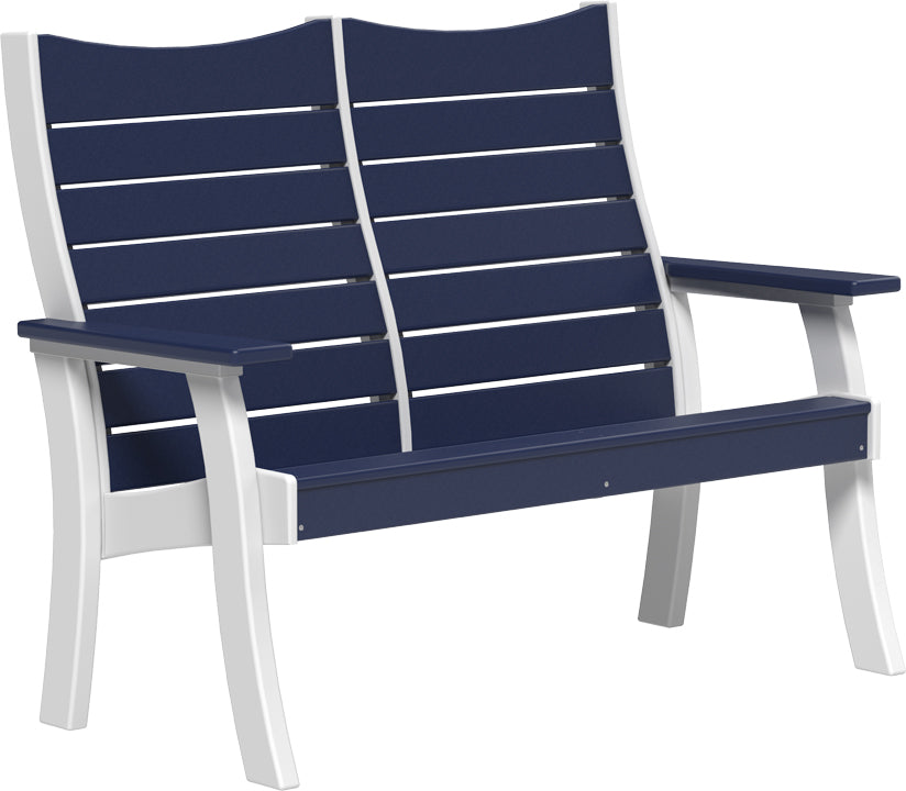 LuxCraft – 4′ Contour Bench – Curved Outdoor Garden Bench for Patio & Porch