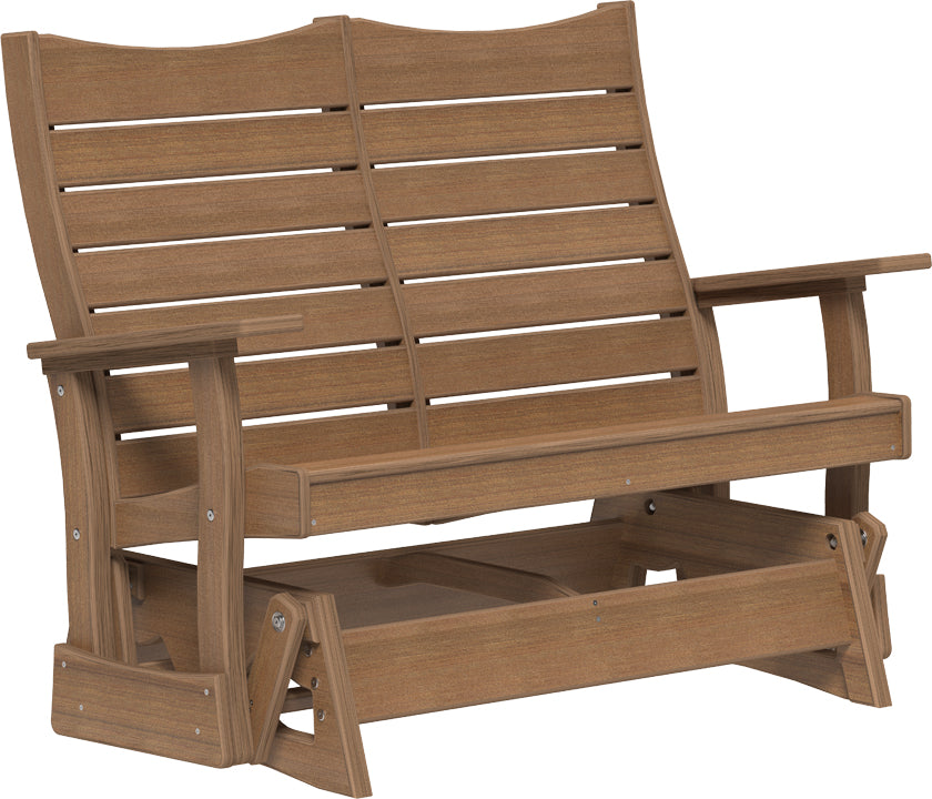 LuxCraft – 4′ Contour Glider – Smooth Outdoor Patio Rocking Bench