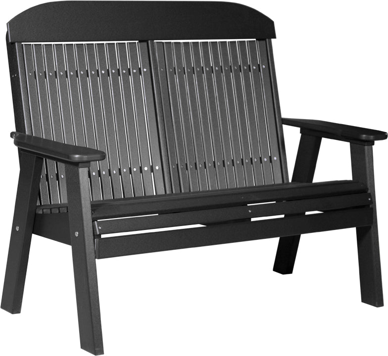 LuxCraft – 4′ Classic Bench – Timeless Outdoor Garden Bench for Patio & Porch
