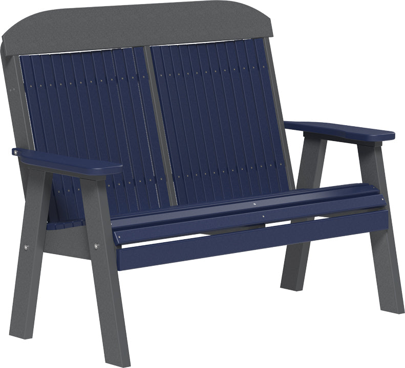 LuxCraft – 4′ Classic Bench – Timeless Outdoor Garden Bench for Patio & Porch