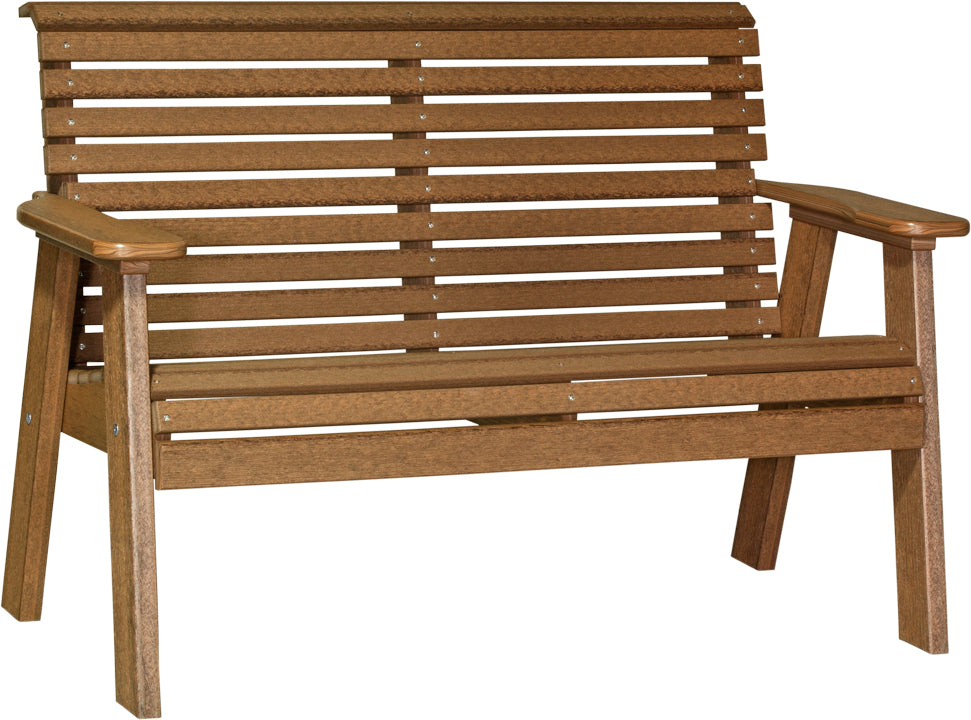 LuxCraft – 4′ Plain Bench – Classic Outdoor Garden Bench for Patio & Porch