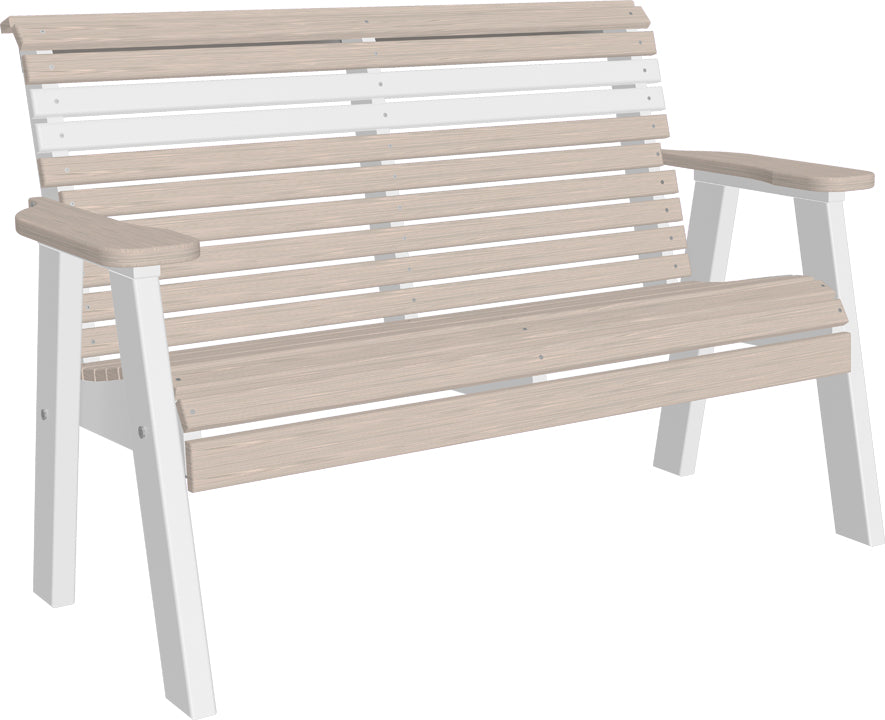 LuxCraft – 4′ Plain Bench – Classic Outdoor Garden Bench for Patio & Porch