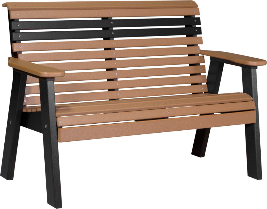 LuxCraft – 4′ Plain Bench – Classic Outdoor Garden Bench for Patio & Porch
