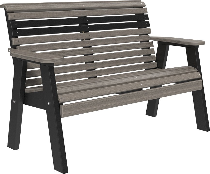 LuxCraft – 4′ Plain Bench – Classic Outdoor Garden Bench for Patio & Porch