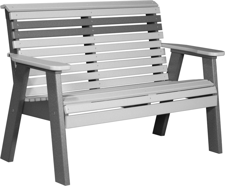 LuxCraft – 4′ Plain Bench – Classic Outdoor Garden Bench for Patio & Porch