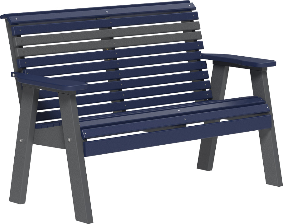 LuxCraft – 4′ Plain Bench – Classic Outdoor Garden Bench for Patio & Porch
