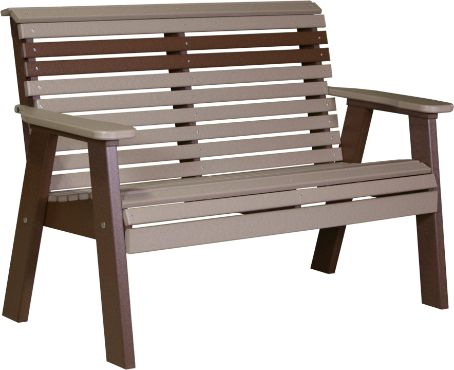 LuxCraft – 4′ Plain Bench – Classic Outdoor Garden Bench for Patio & Porch