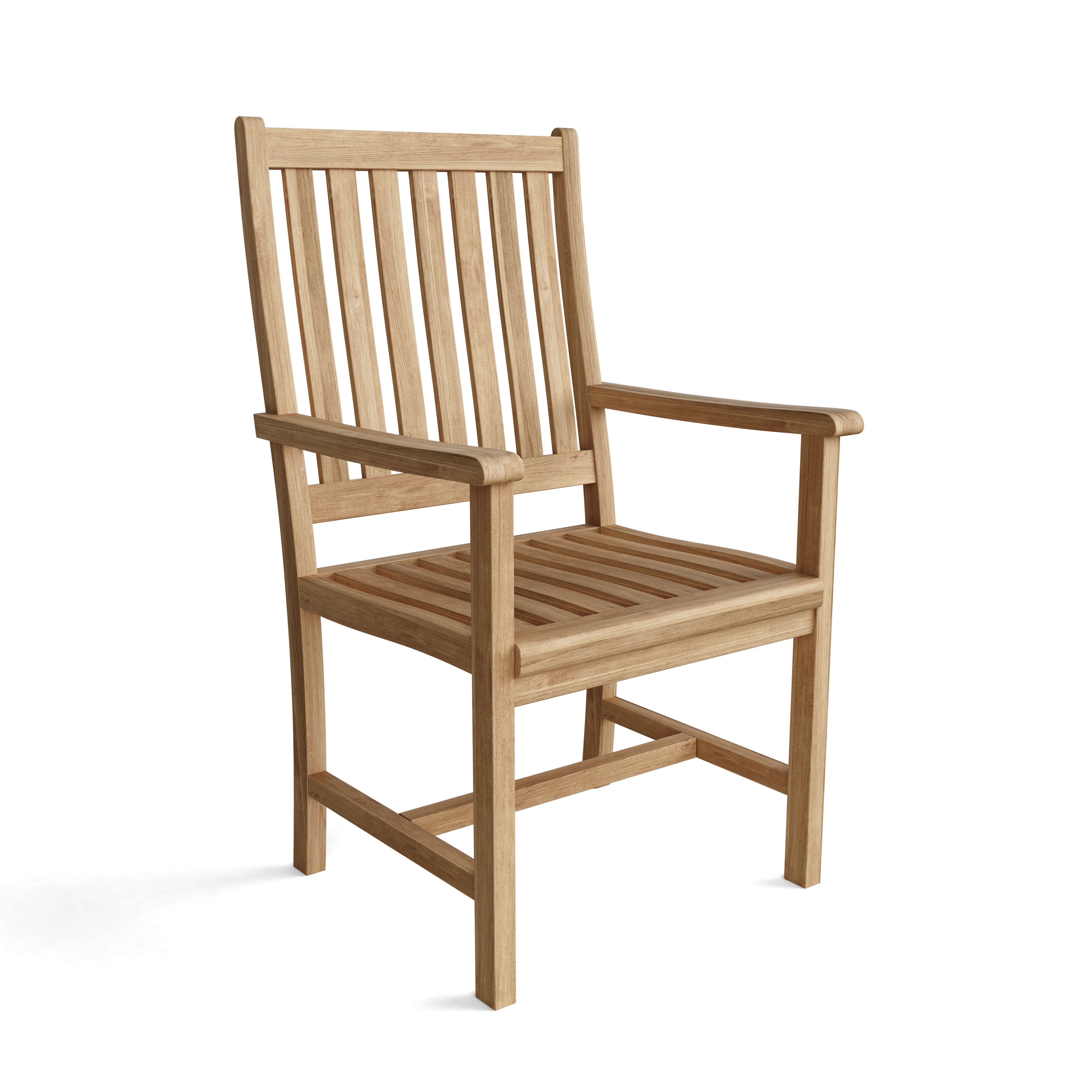 Anderson Teak Wilshire Dining Armchair – Solid Teak Outdoor Dining Seating