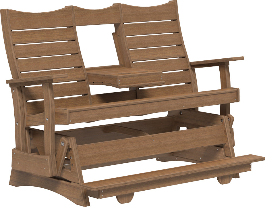 LuxCraft – 5′ Contour Balcony Glider – Elevated Outdoor Glider for Spacious Seating