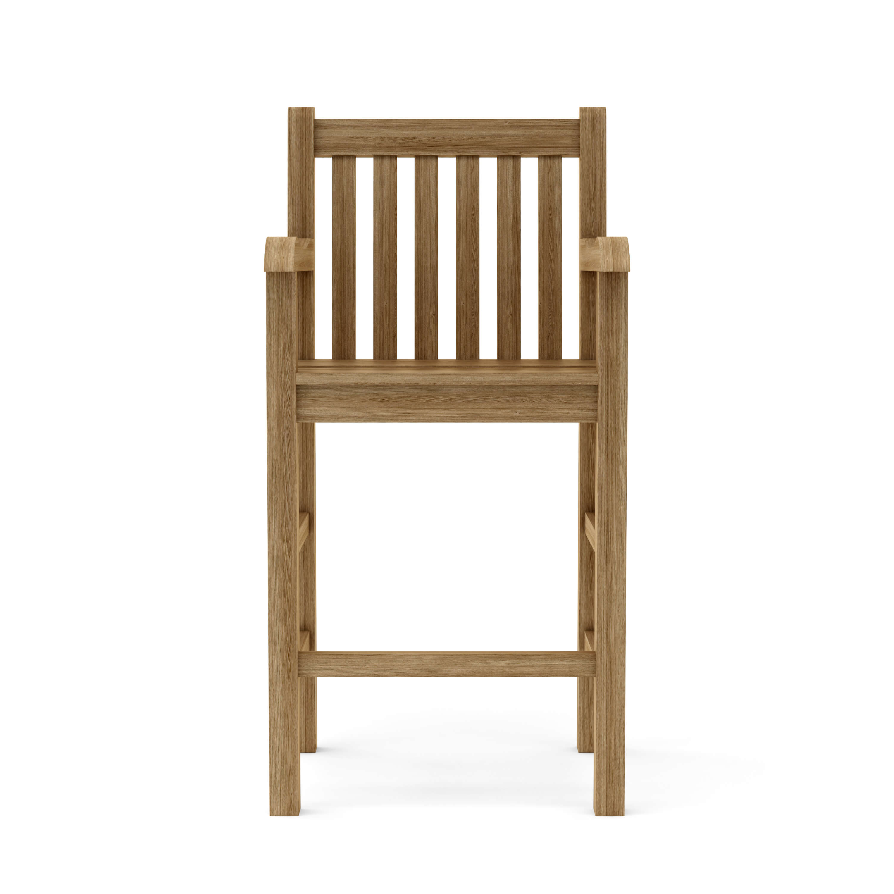 Anderson Teak Classic Bar Armchair – Solid Teak Outdoor Bar Seating