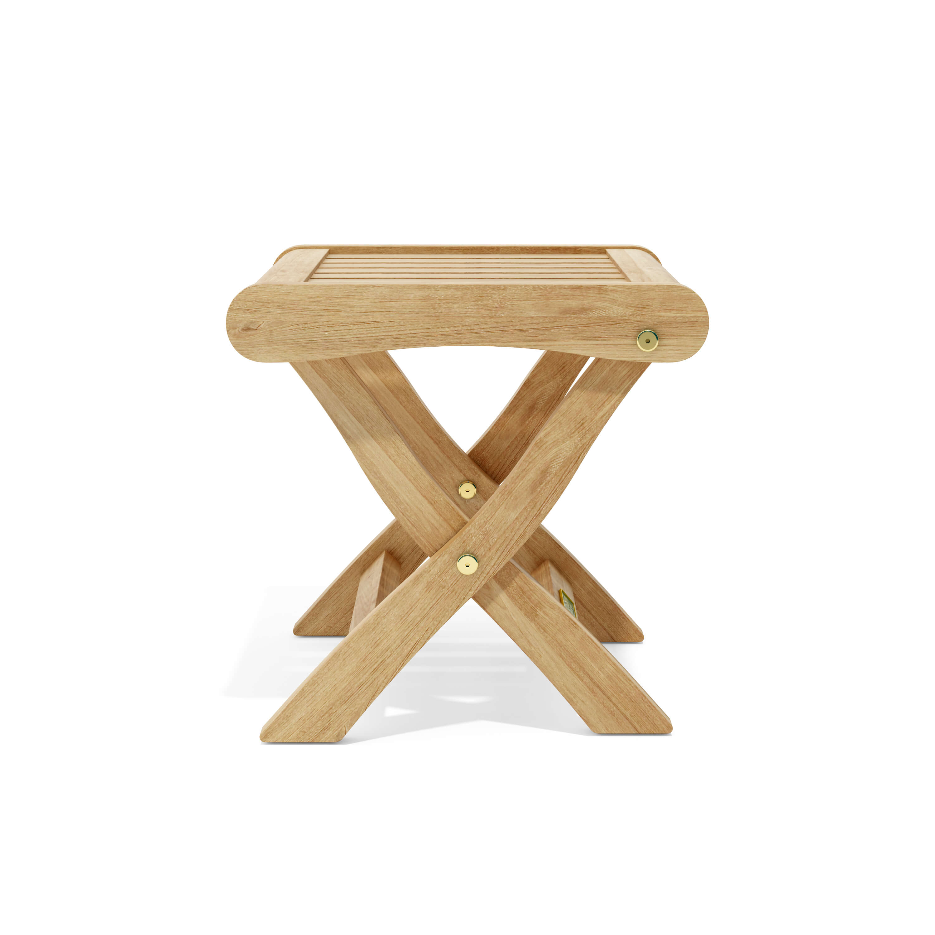 Anderson Teak Katana Folding Backless Chair – Teak Outdoor Stool & Seat
