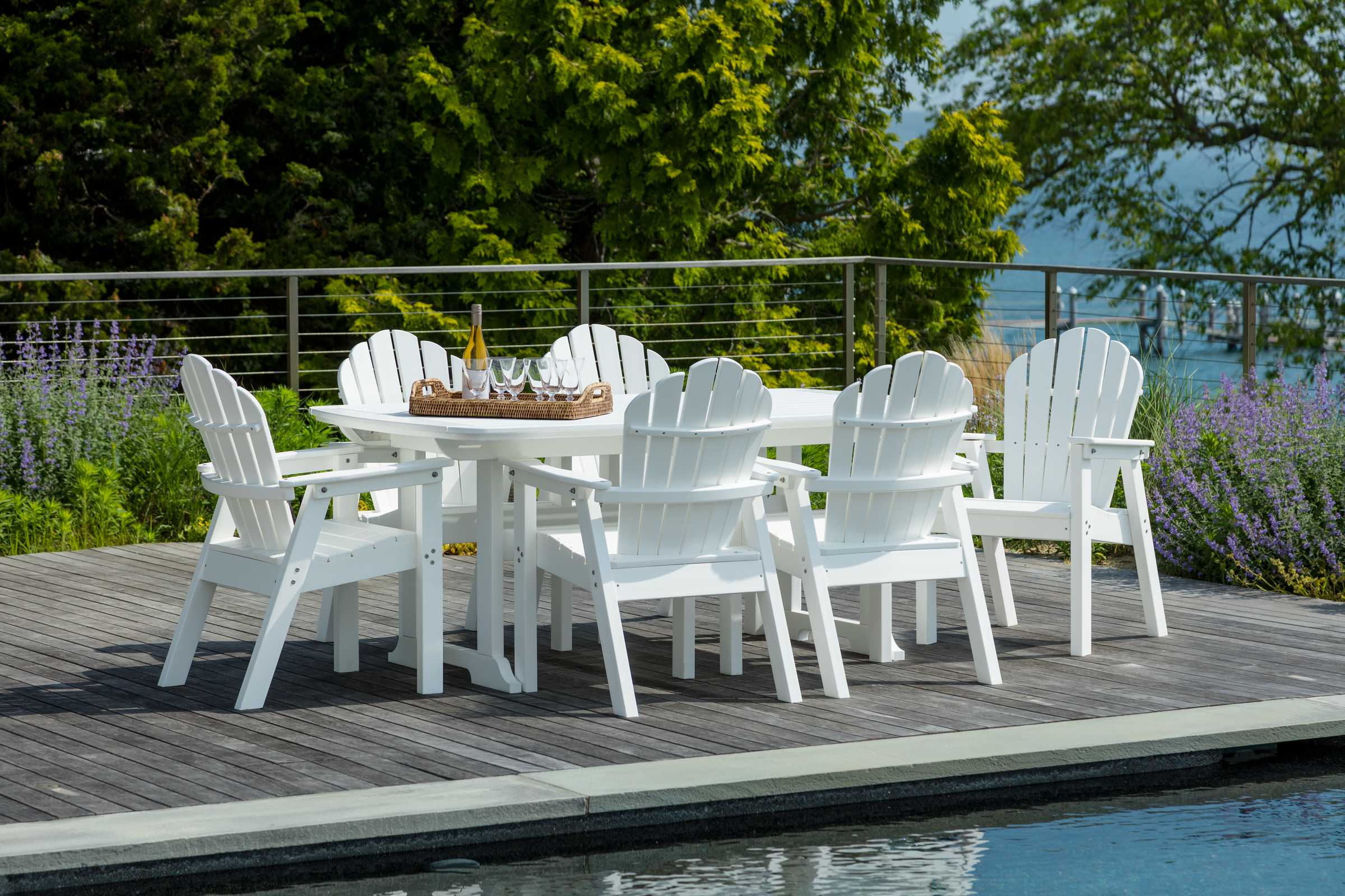 Seaside Adirondack Classic Dining Chair – Outdoor Patio Dining Seating