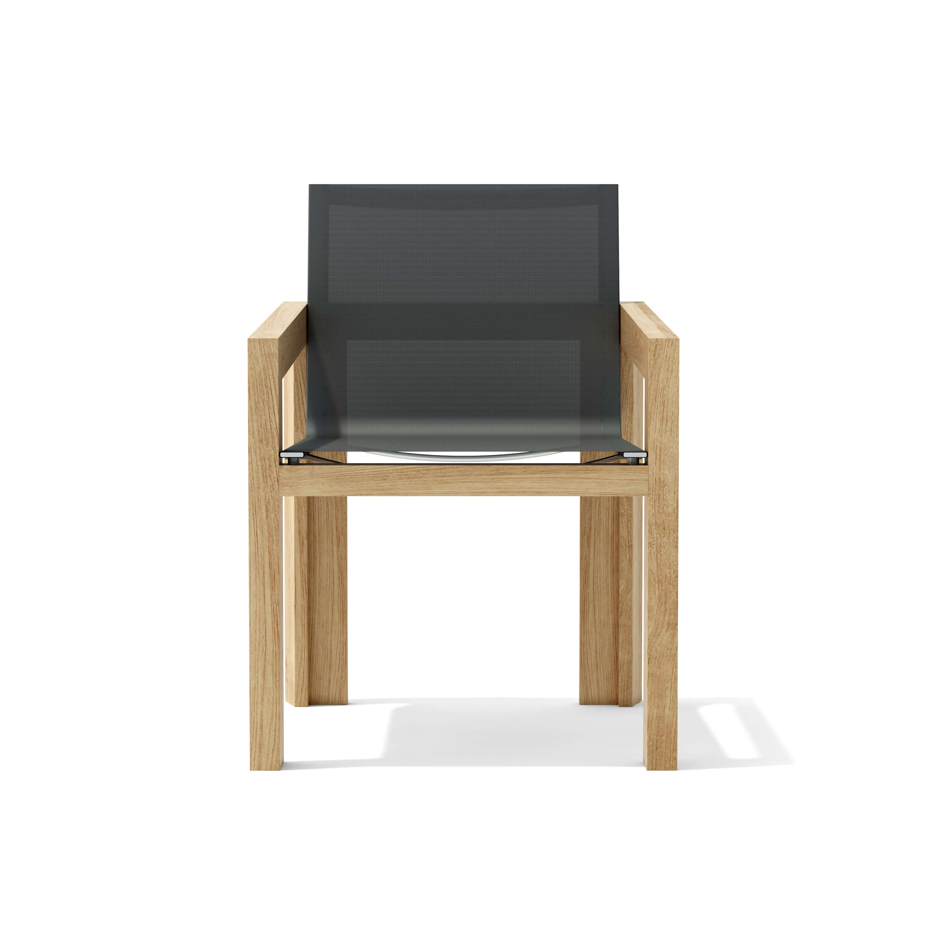 Anderson Teak Smyrna Dining Armchair – Teak & Batyline Outdoor Seating
