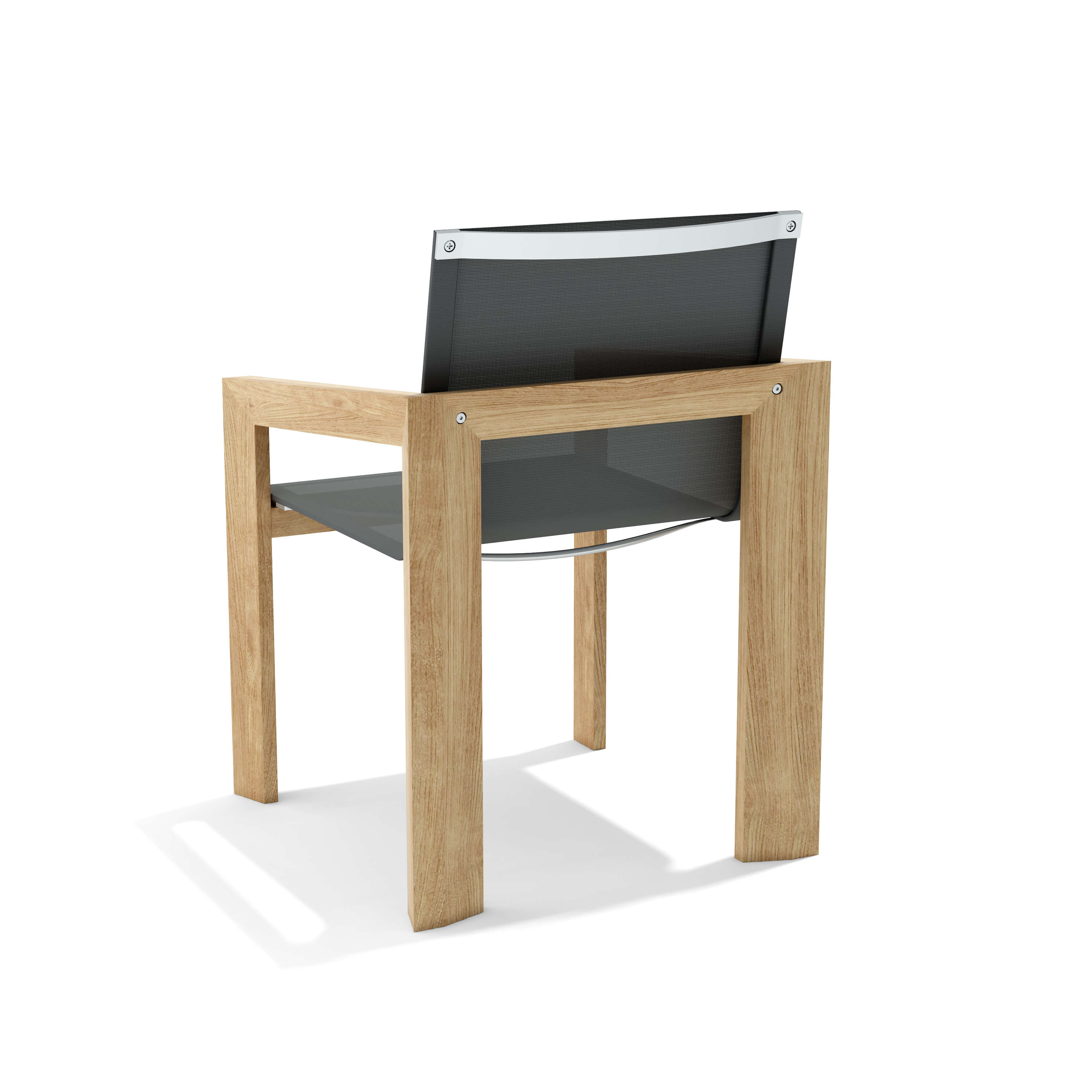 Anderson Teak Smyrna Dining Armchair – Teak & Batyline Outdoor Seating