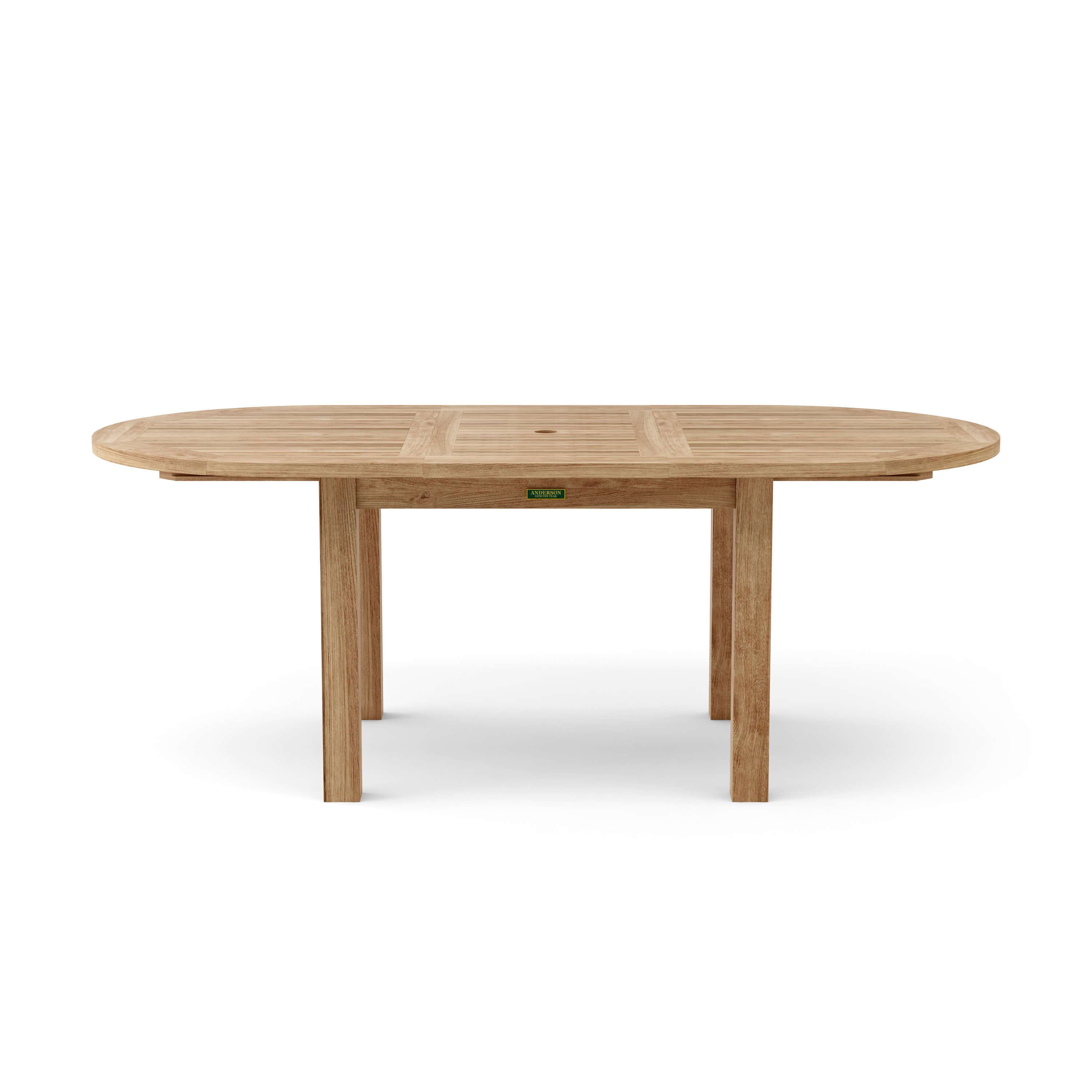 Anderson Teak Bahama 79″ Oval Extension Dining Table – Teak Outdoor Patio Table