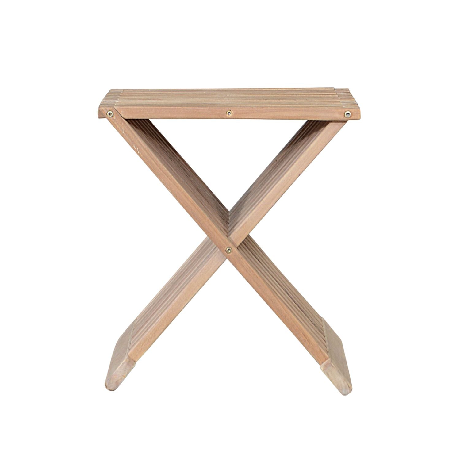 Anderson Teak Marilla 16″ Folding Side Table – Solid Teak Outdoor Table