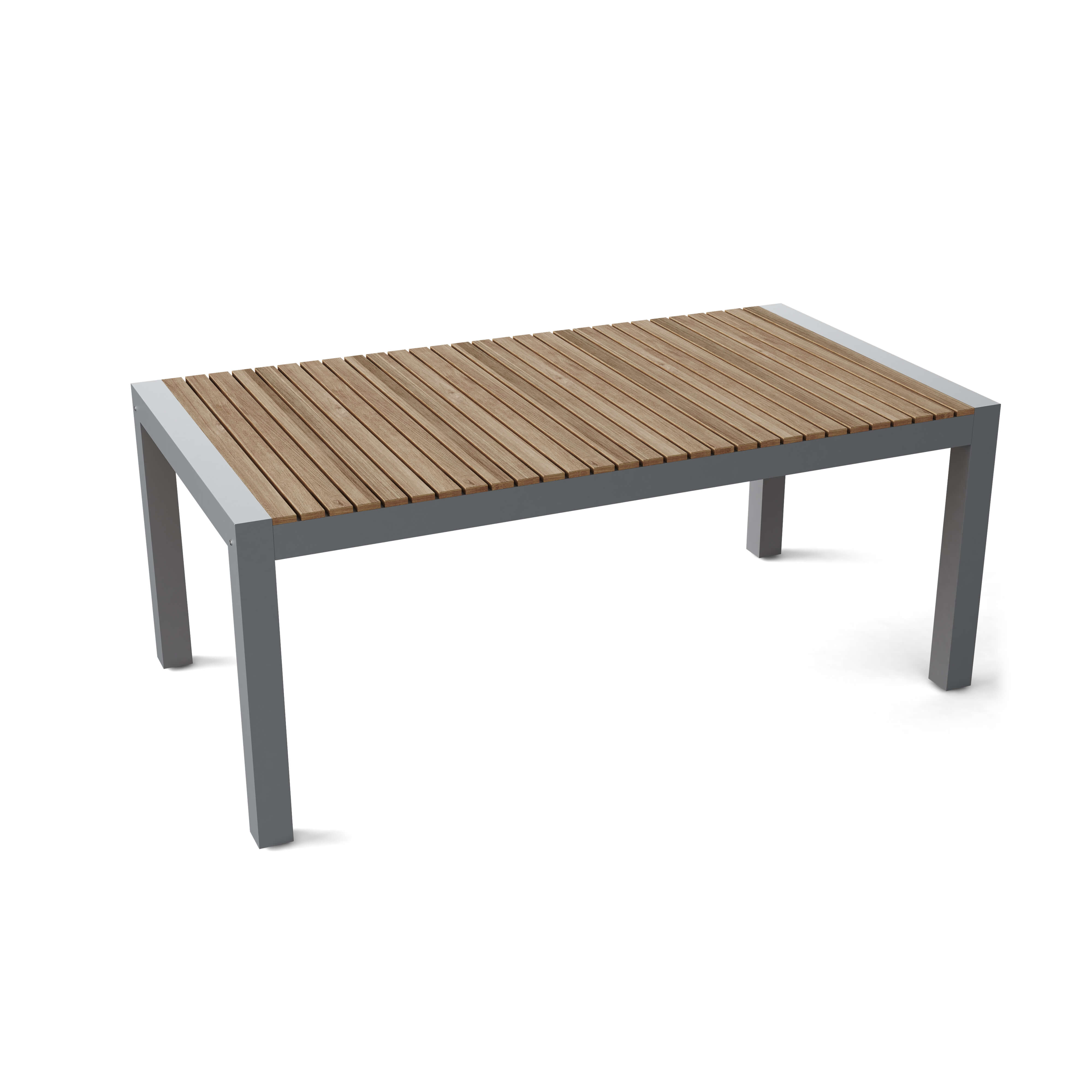 Anderson Teak Seville Rectangular Dining Table – Teak & Aluminum Outdoor Patio Table