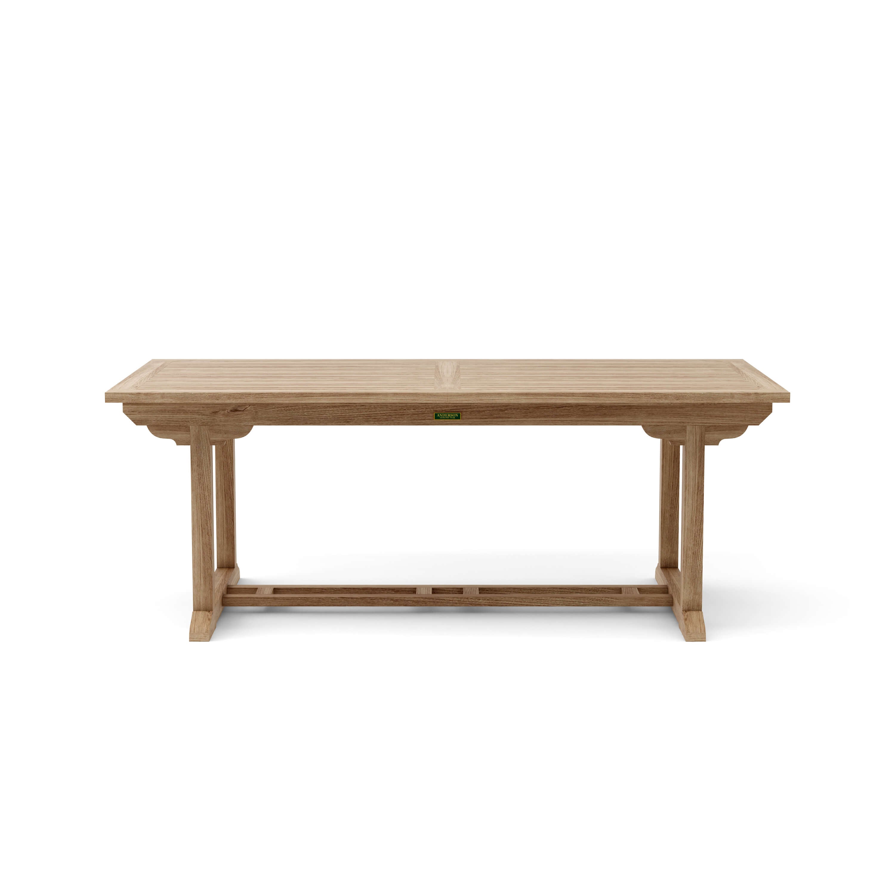 Anderson Teak Bahama 118″ Extension Dining Table – Large Teak Outdoor Patio Table