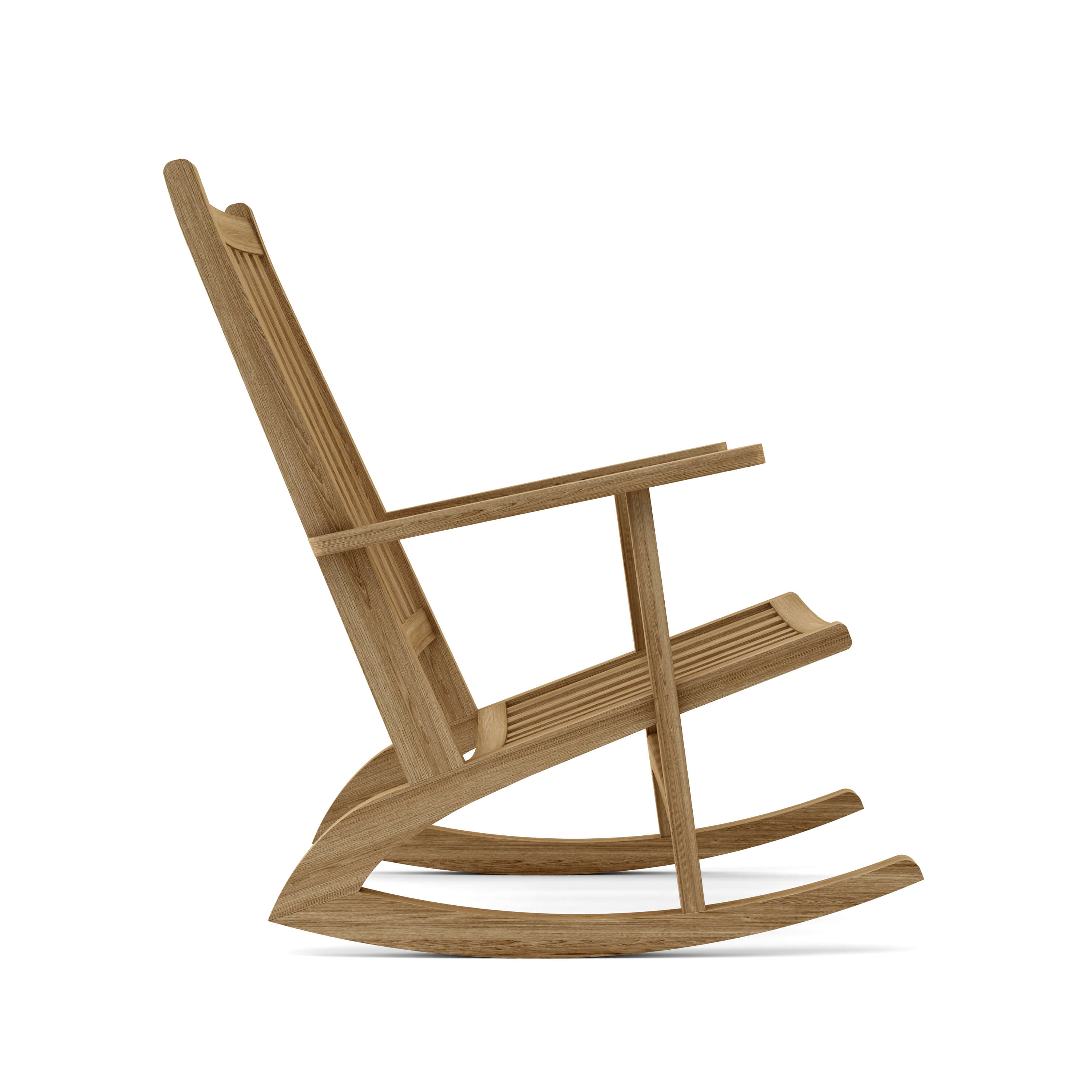 Anderson Teak Modern Rocking Armchair – Contemporary Teak Outdoor Rocker