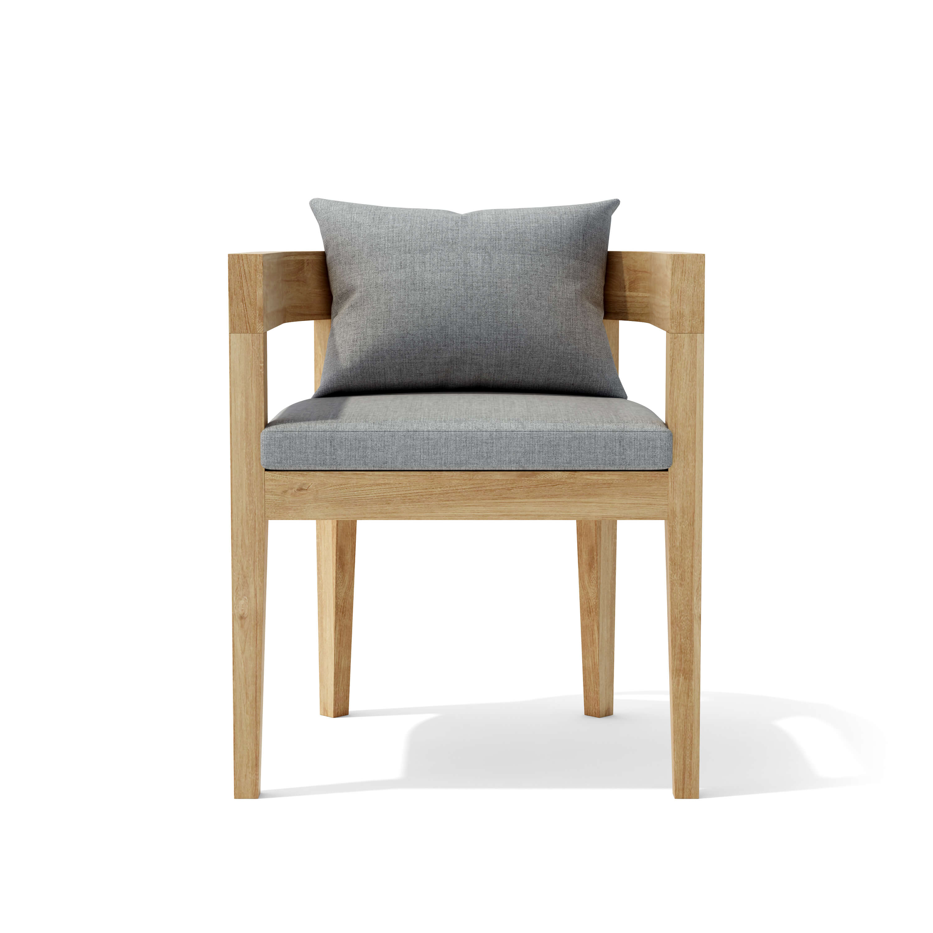 Anderson Teak Coronado Dining Armchair – Teak Outdoor Dining Seating with Cushions