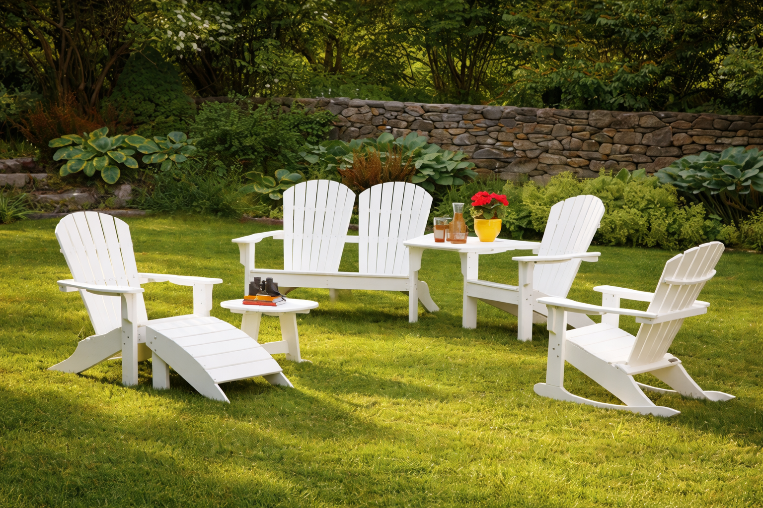 Seaside Adirondack End Table – Durable Outdoor Patio Side Table