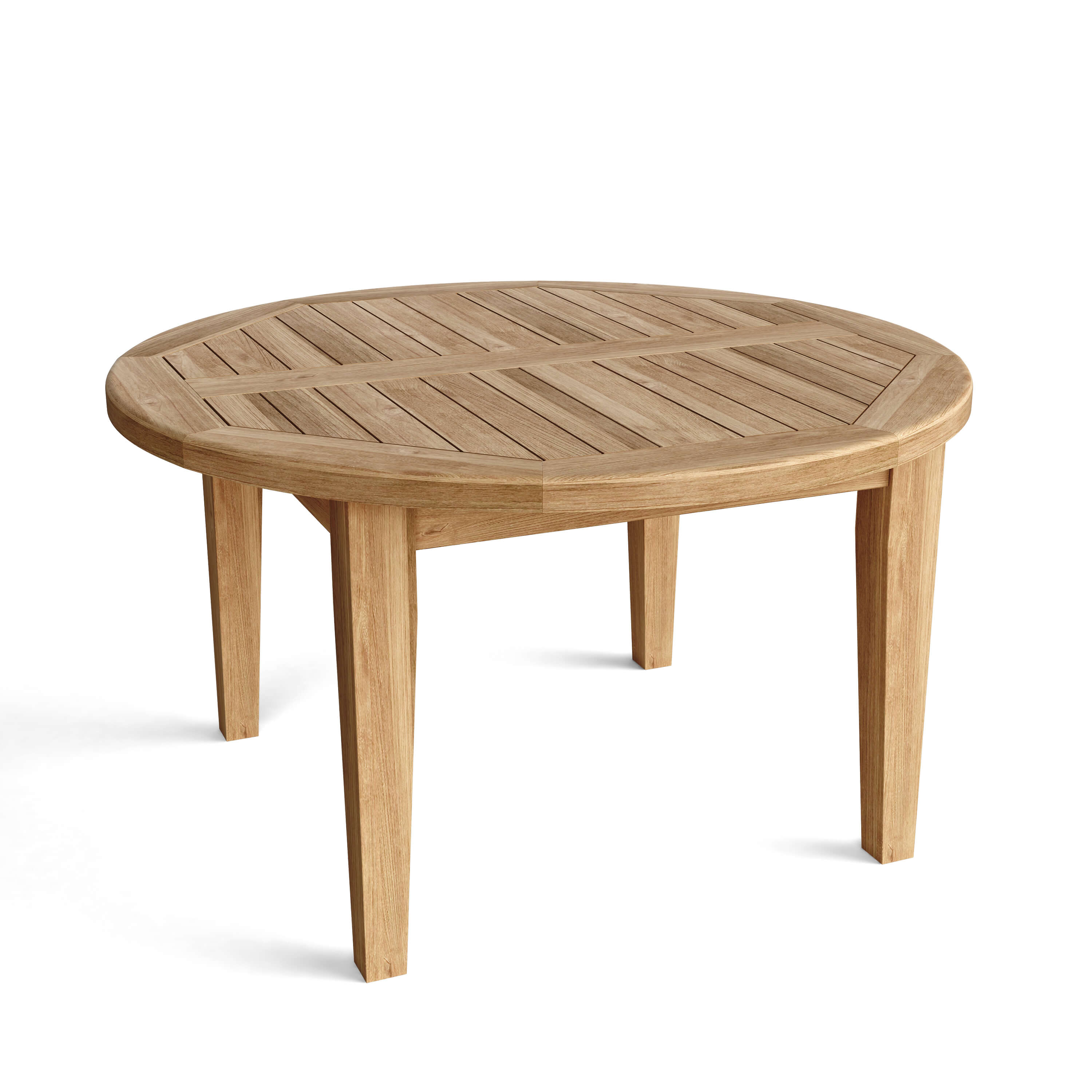 Anderson Teak Brianna 35″ Round Coffee Table – Solid Teak Outdoor Patio Table