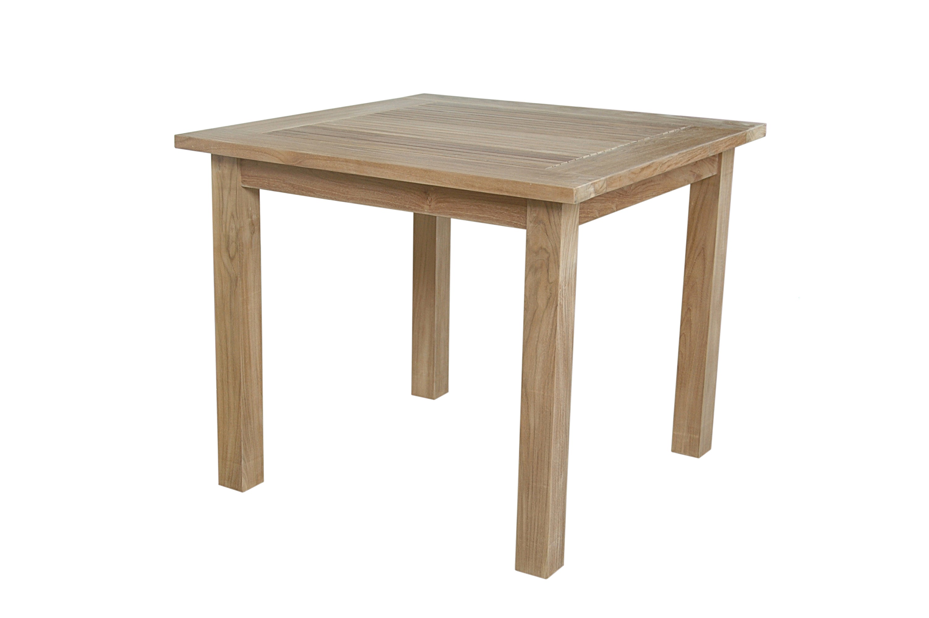 Anderson Teak Windsor 35″ Square Bistro Table – Solid Teak Outdoor Patio Table