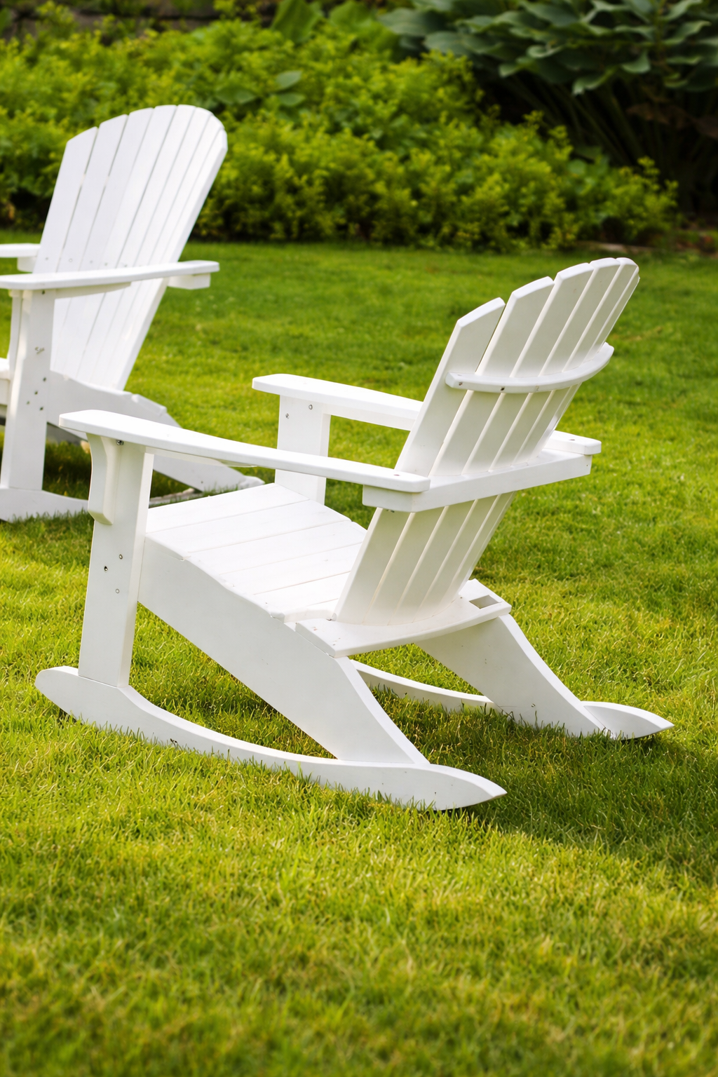 Seaside Adirondack Shellback Rocker Outdoor Patio Rocking Chair