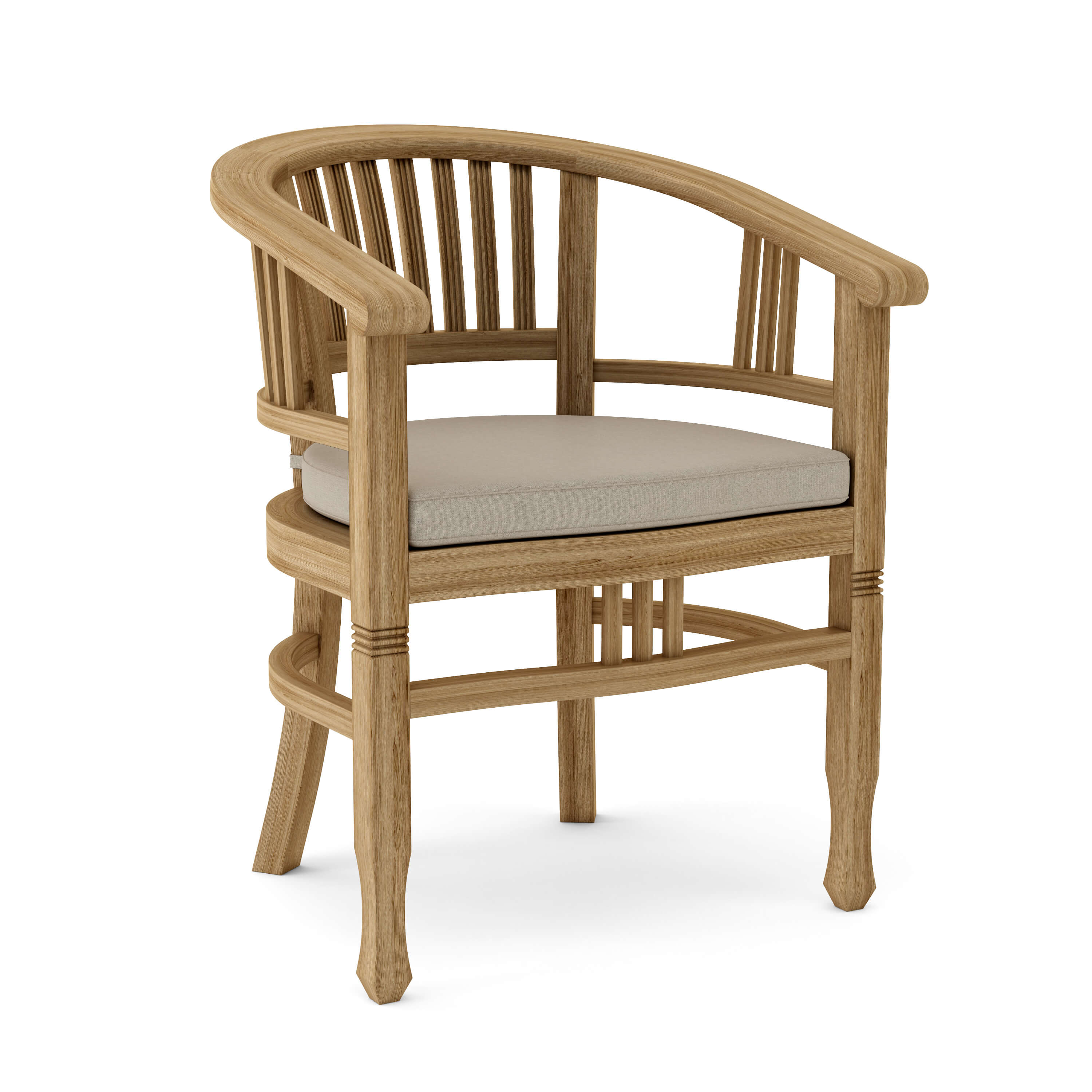 Anderson Teak Captain Dining Armchair – Solid Teak Outdoor Dining Seating