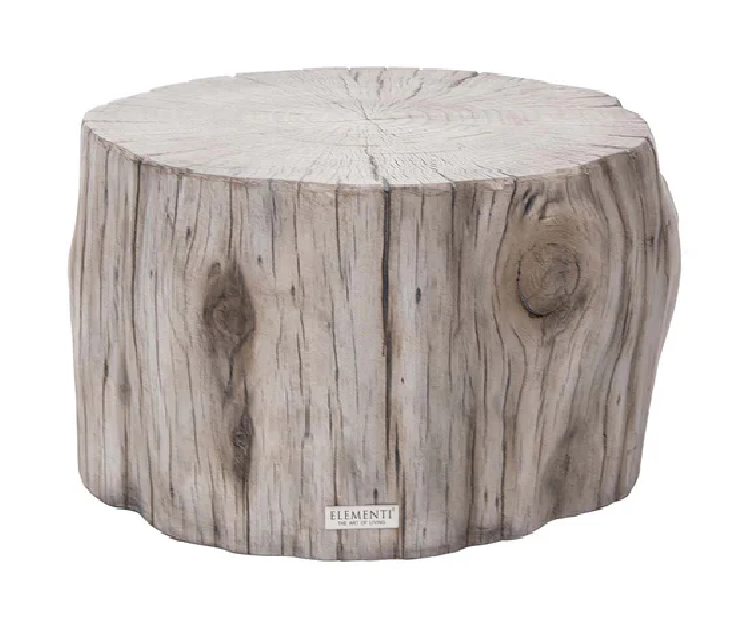Elementi Home Daintree 27" Stump Concrete Coffee Table