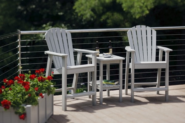 Seaside Adirondack Shellback Balcony Chair – Elevated Outdoor Patio Seating