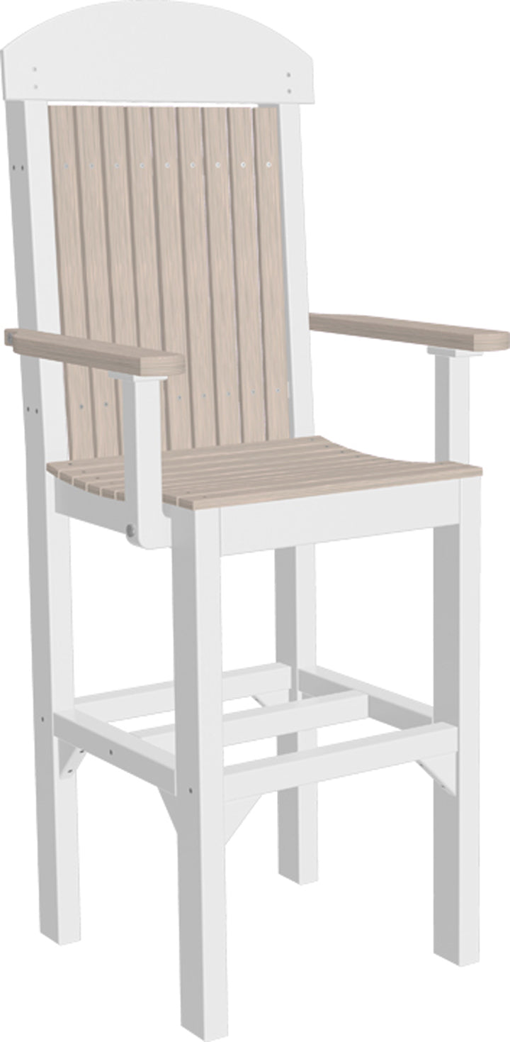 LuxCraft – Classic Arm Chair – Outdoor Dining Chair with Comfortable Armrests