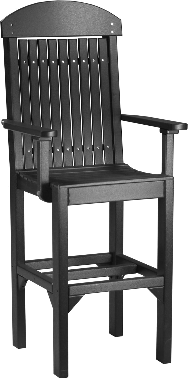 LuxCraft – Classic Arm Chair – Outdoor Dining Chair with Comfortable Armrests