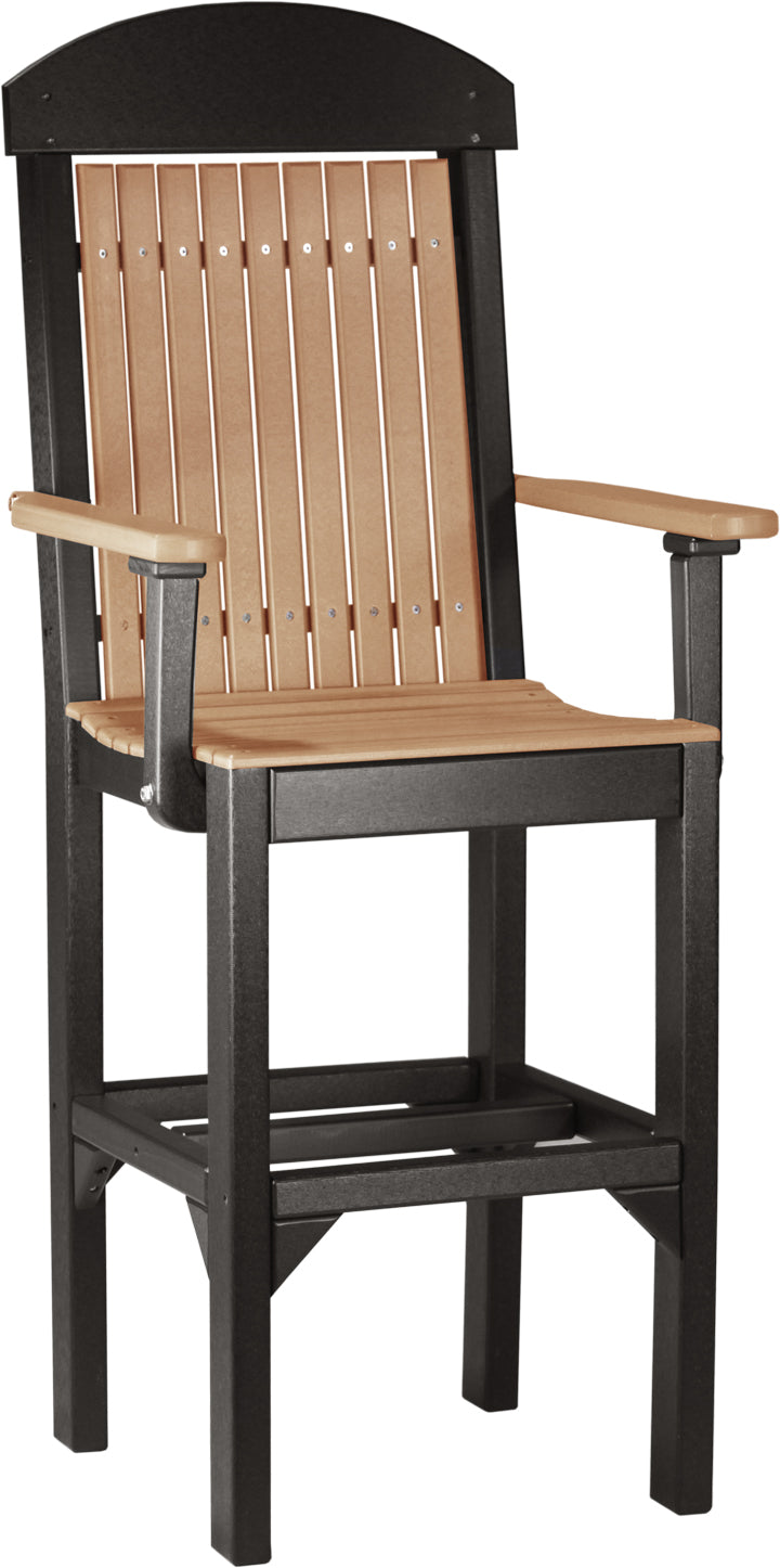 LuxCraft – Classic Arm Chair – Outdoor Dining Chair with Comfortable Armrests
