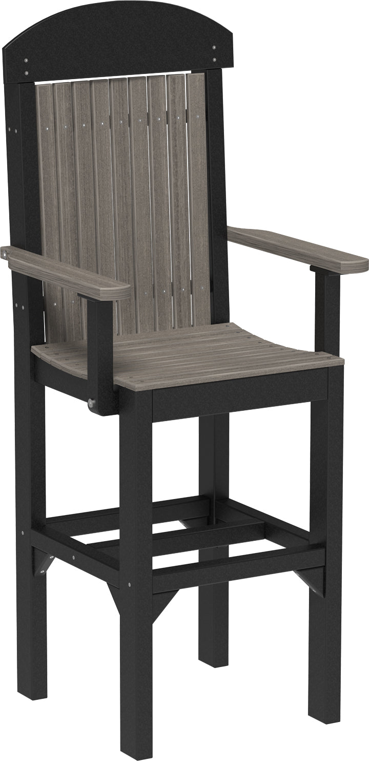 LuxCraft – Classic Arm Chair – Outdoor Dining Chair with Comfortable Armrests