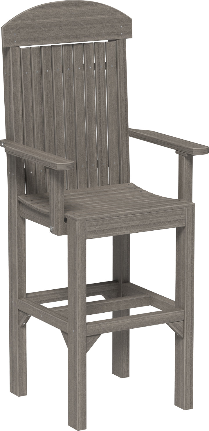 LuxCraft – Classic Arm Chair – Outdoor Dining Chair with Comfortable Armrests