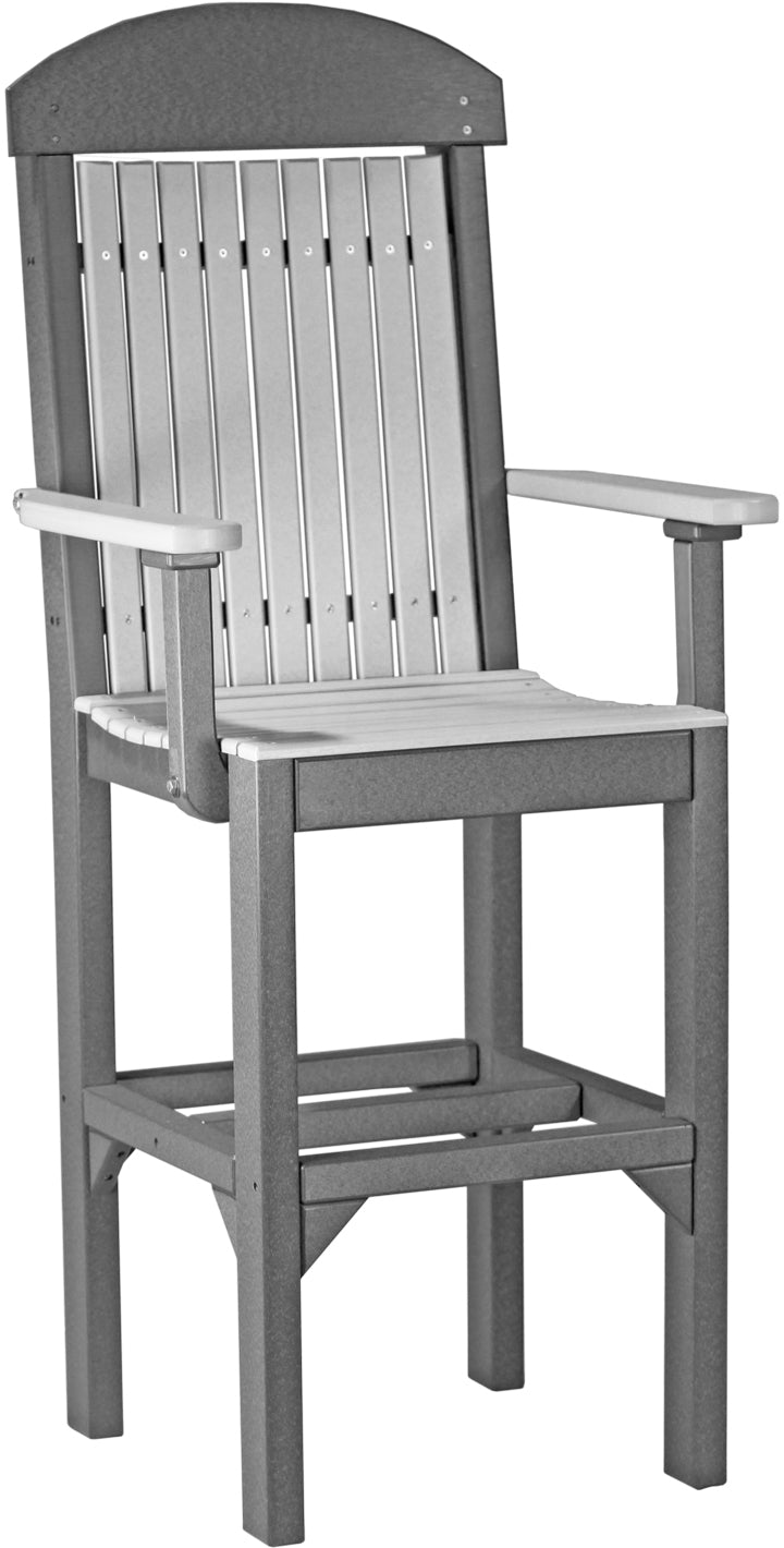 LuxCraft – Classic Arm Chair – Outdoor Dining Chair with Comfortable Armrests