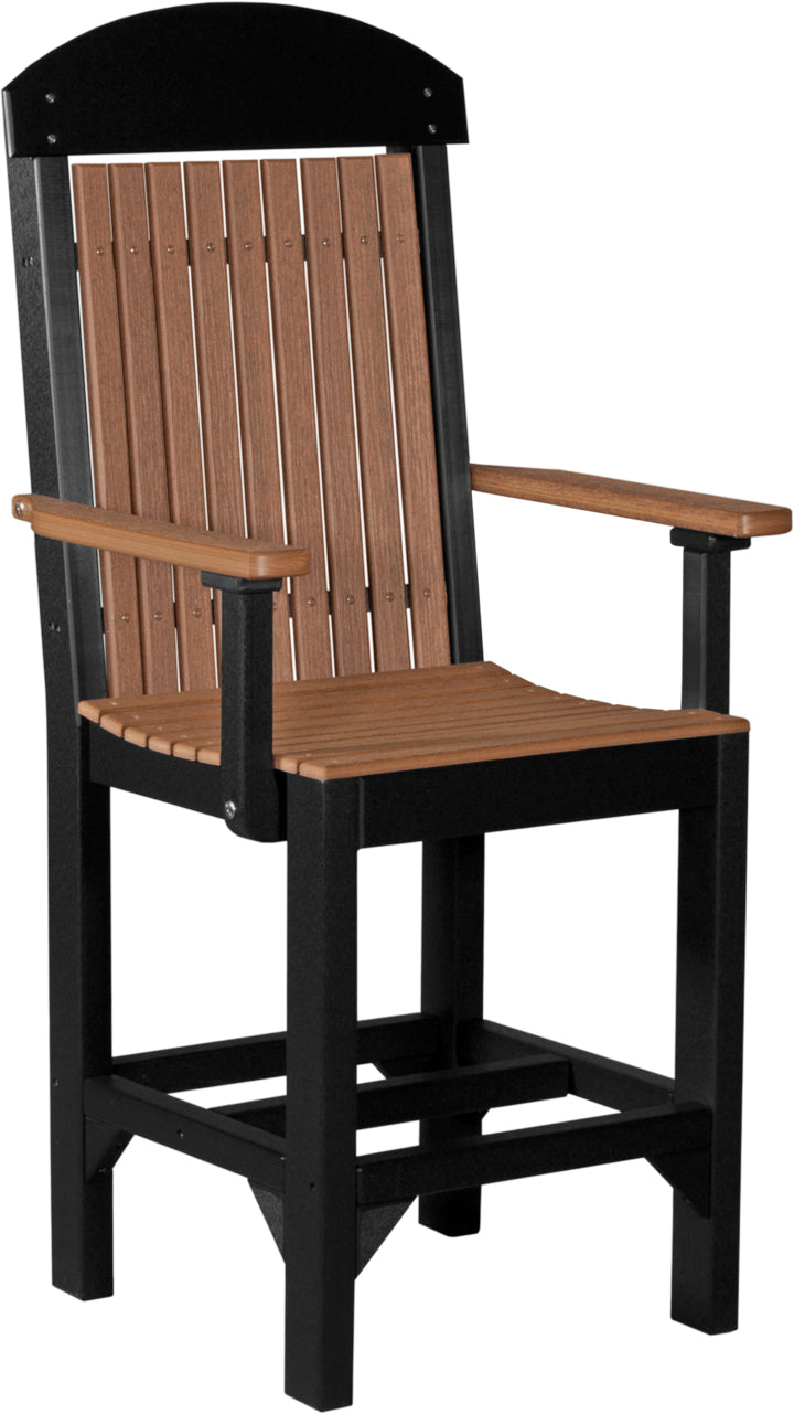 LuxCraft – Classic Arm Chair – Outdoor Dining Chair with Comfortable Armrests