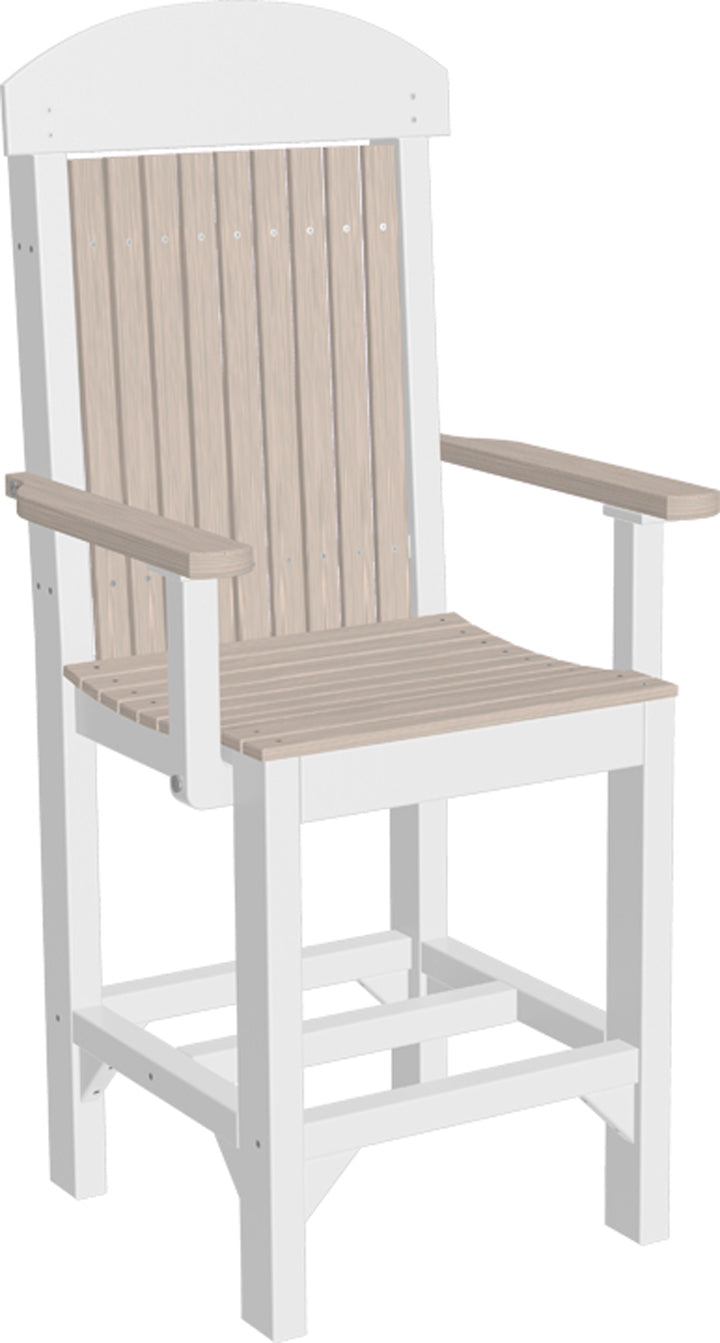 LuxCraft – Classic Arm Chair – Outdoor Dining Chair with Comfortable Armrests