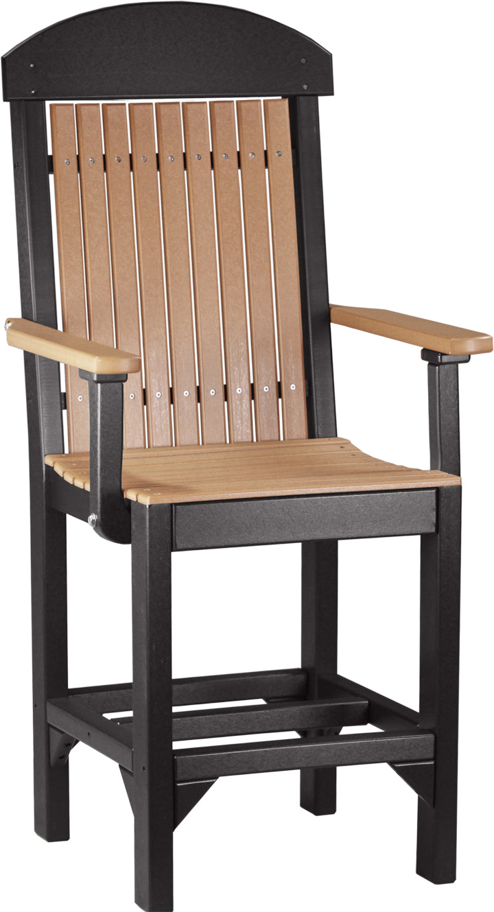 LuxCraft – Classic Arm Chair – Outdoor Dining Chair with Comfortable Armrests