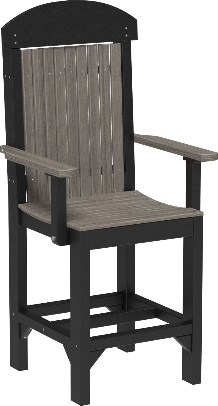 LuxCraft – Classic Arm Chair – Outdoor Dining Chair with Comfortable Armrests